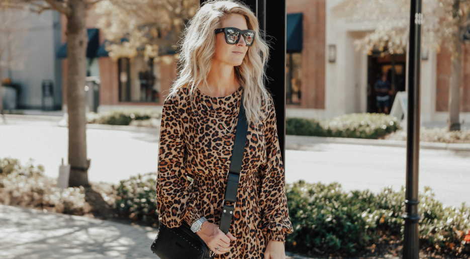 in the style leopard dress